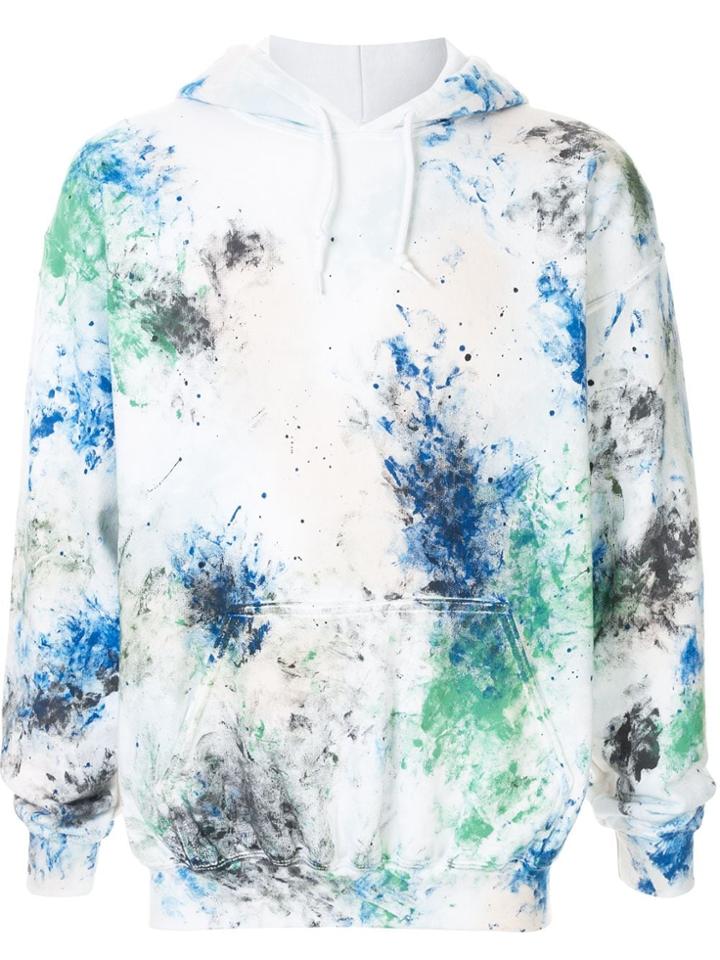 Sasquatchfabrix. Paint Splatter Hoodie - White