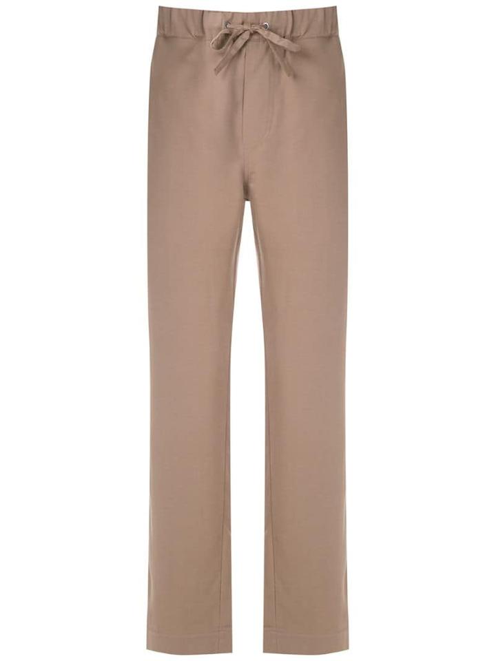 Egrey Straight Fit Trousers - Brown
