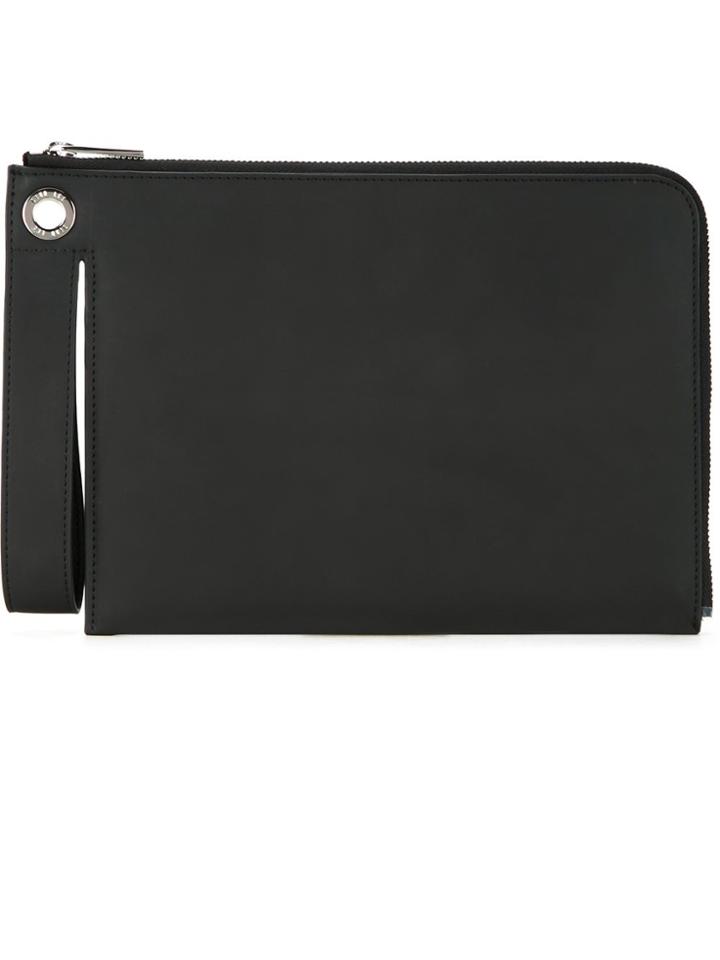 Dion Lee Slit Loop Clutch - Black