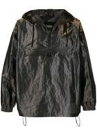 Fendi Pull-out Hood Oversized Wind Breaker Jacket - Brown