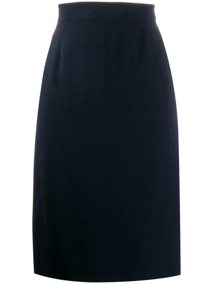 Gianfranco Ferré Pre-owned 1990's Straight Skirt - Blue