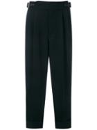 Tom Ford - Cropped Trousers - Women - Silk/acetate - 38, Black, Silk/acetate