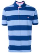 Brooks Brothers Striped Polo Shirt, Men's, Size: M, Blue, Cotton
