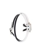 Mcq Alexander Mcqueen Electro Bunny Wrap Bracelet, Women's, White, Calf Leather
