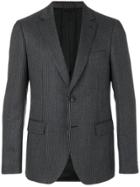 Salvatore Ferragamo Single Breasted Suit Blazer - Grey