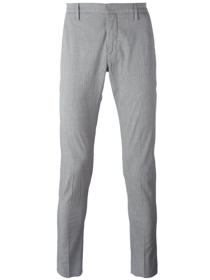 Dondup Tailored Pants, Men's, Size: 34, Black, Cotton/viscose/spandex/elastane