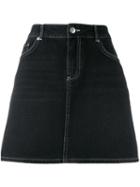 Ganni Denim Mini Skirt - Black