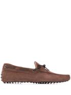 Tod's Lace Detail Loafers - Brown