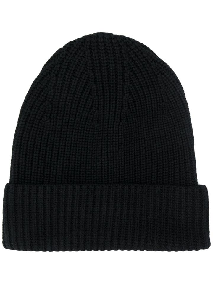 Filippa-k Ribbed Knit Beanie - Black