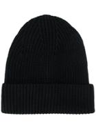 Filippa-k Ribbed Knit Beanie - Black