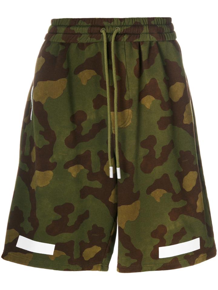 Off-white Diagonals Print Shorts - Multicolour