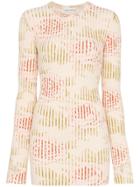 Paco Rabanne Floral Print Knitted Top - V100 Multicoloured
