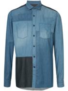Lanvin Patchwork Shirt - Blue