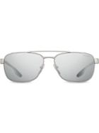 Prada Eyewear Top Bar Square Sunglasses - Metallic