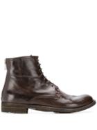 Officine Creative Lexikon Lace-up Ankle Boots - Brown