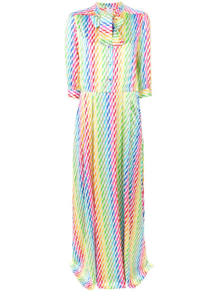 Ultràchic Straw Print Shirt Dress - Multicolour