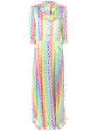 Ultràchic Straw Print Shirt Dress - Multicolour