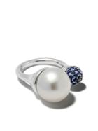 Yoko London 18kt White Gold Belgravia South Sea Pearl And Sapphire