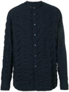 Giorgio Armani Ruched Panels Shirt - Blue