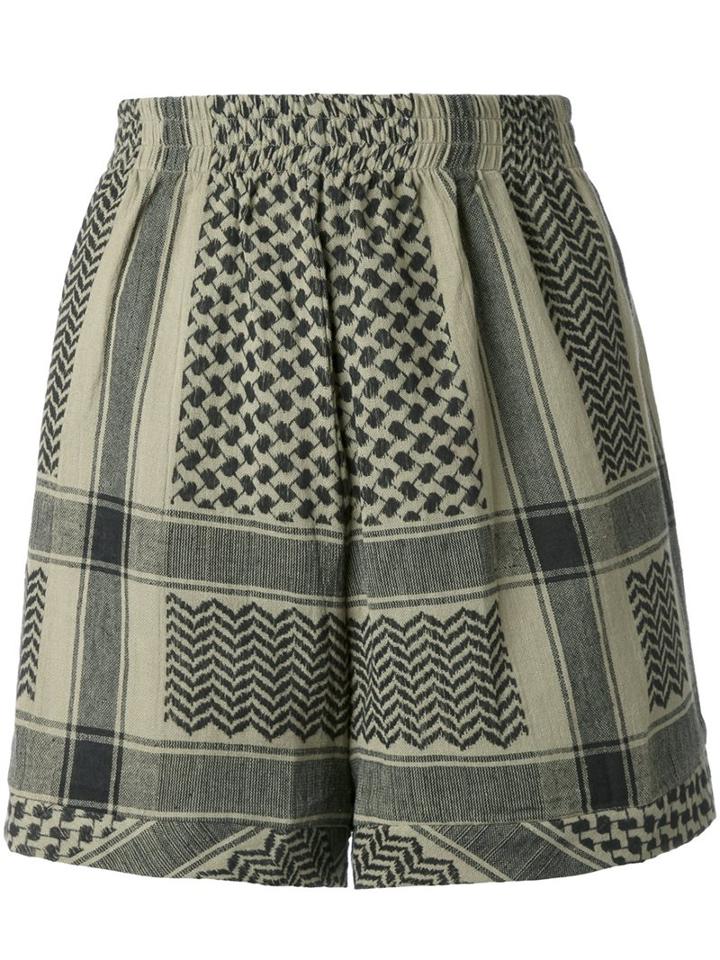 Cecilie Copenhagen Jacquard Shorts, Women's, Black, Cotton