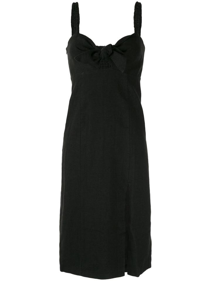 Venroy Venroy Wtiefrntdressblk Black Linen/flax