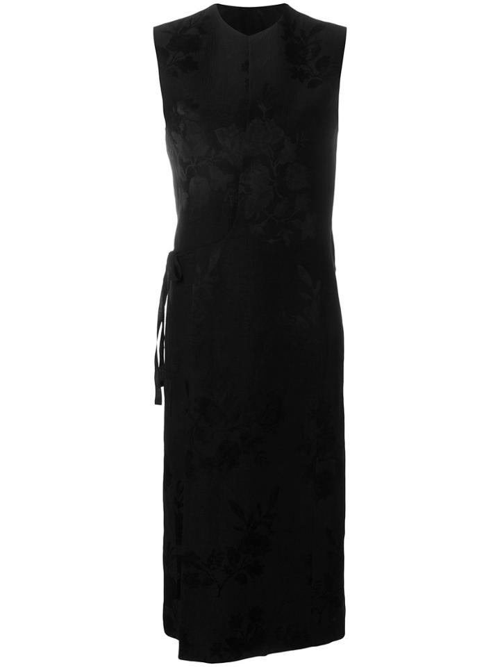 Haider Ackermann Floral Jacquard Wrap Dress - Black