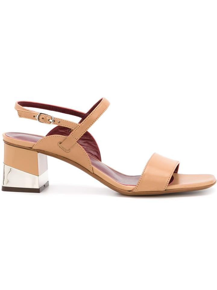 L'autre Chose Block Heel Sandals