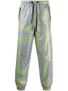 Duo Bandana Print Track Pants - Grey