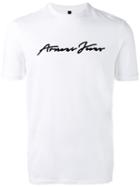 Armani Jeans - Embossed Logo T-shirt - Men - Cotton/spandex/elastane - L, White, Cotton/spandex/elastane