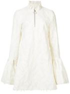 Flared Sleeves Fitted Dres - Women - Cotton/polyamide/polyester - M, White, Cotton/polyamide/polyester, Marques'almeida