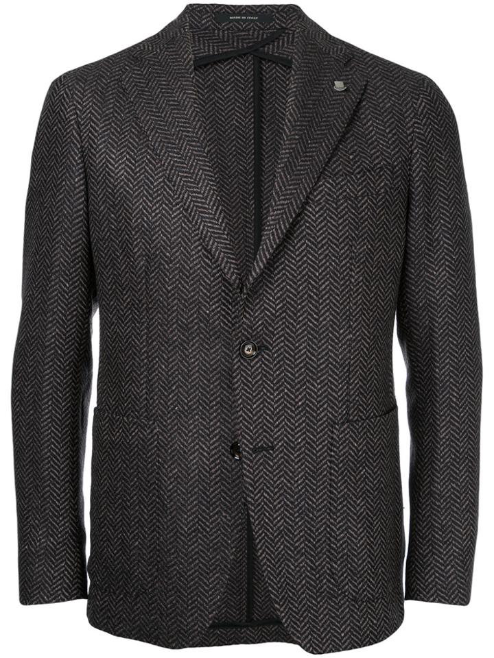 Tagliatore Two-button Tweed Blazer - Brown