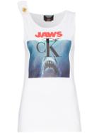 Calvin Klein 205w39nyc Jaws Logo Cotton Vest Top - White
