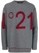 No21 Logo Knit Sweater - Grey