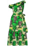 Stella Mccartney Printed Maxi Dress - Green
