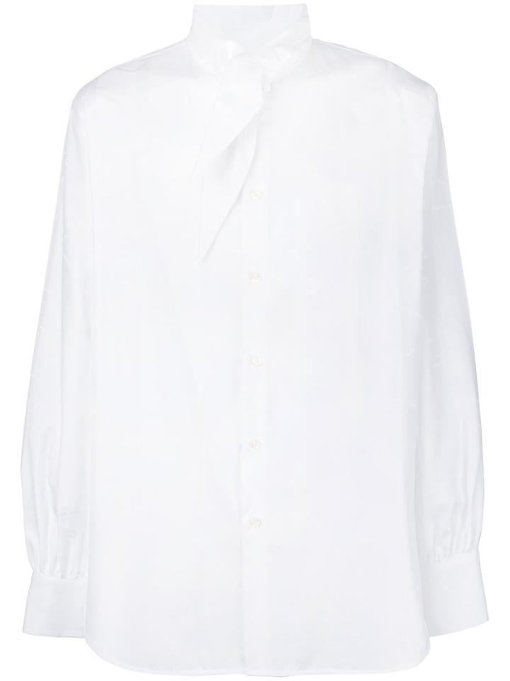 Vivienne Westwood Tie Neck Buttoned Shirt - White