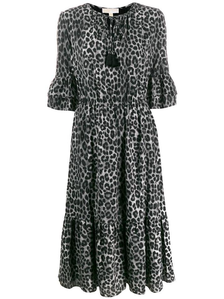 Michael Michael Kors Mega Cheetah Dress - Grey