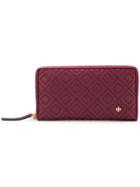 Tory Burch Quilted Zip-around Wallet - Red