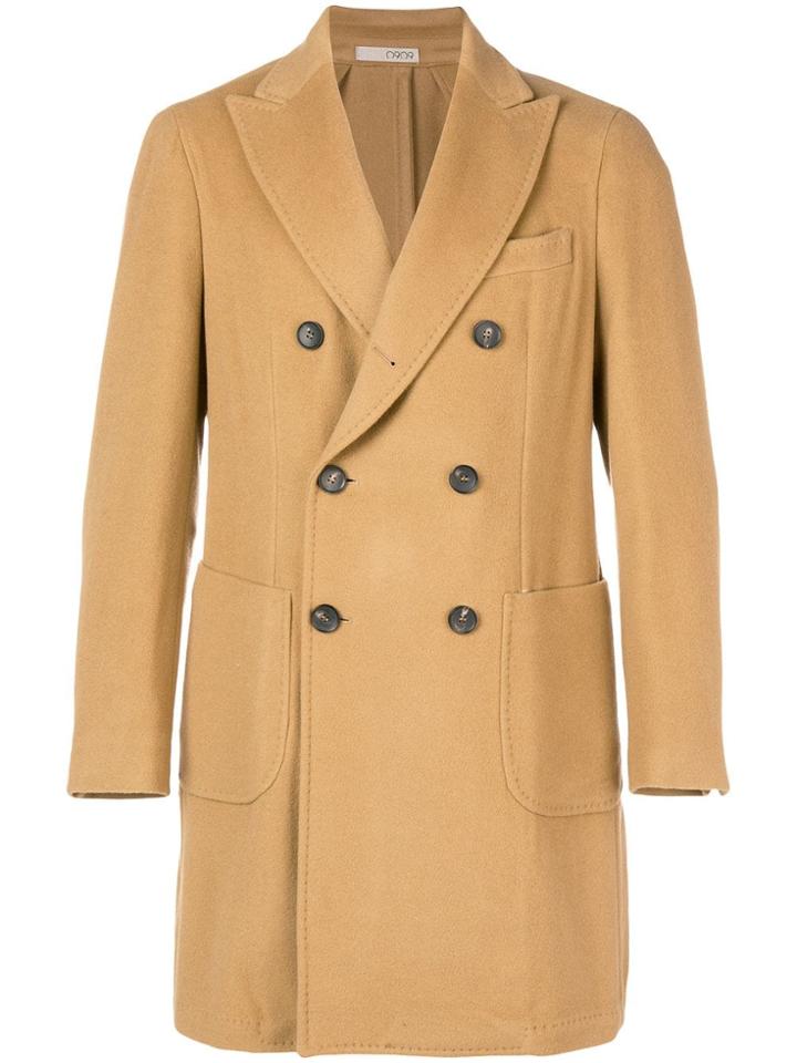 0909 Double-breasted Coat - Nude & Neutrals
