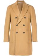 0909 Double-breasted Coat - Nude & Neutrals