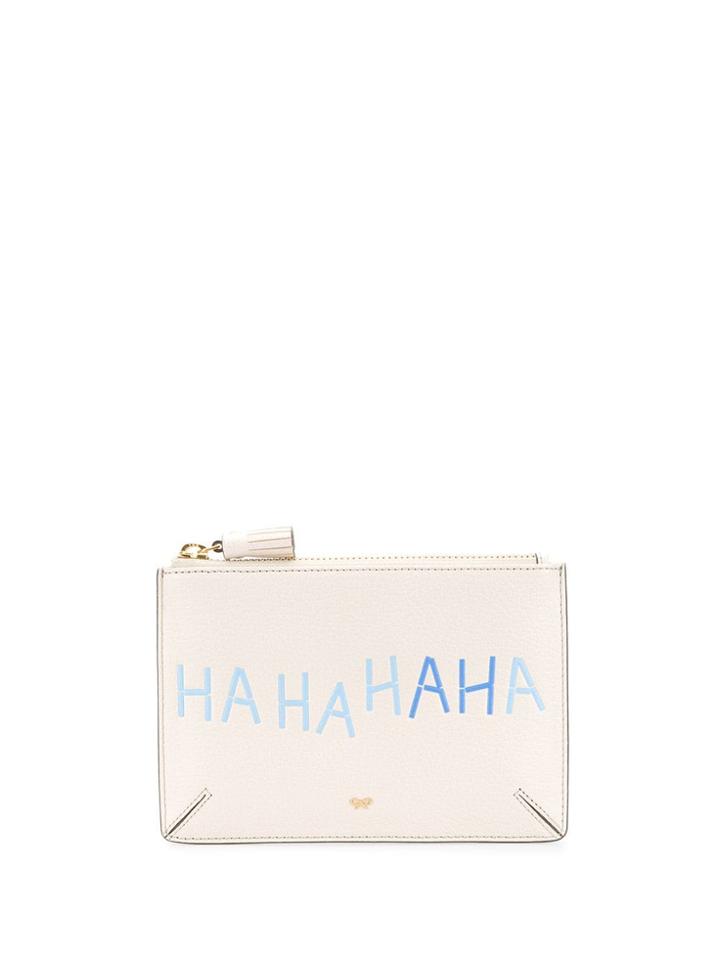 Anya Hindmarch Haha Small Wallet - Neutrals