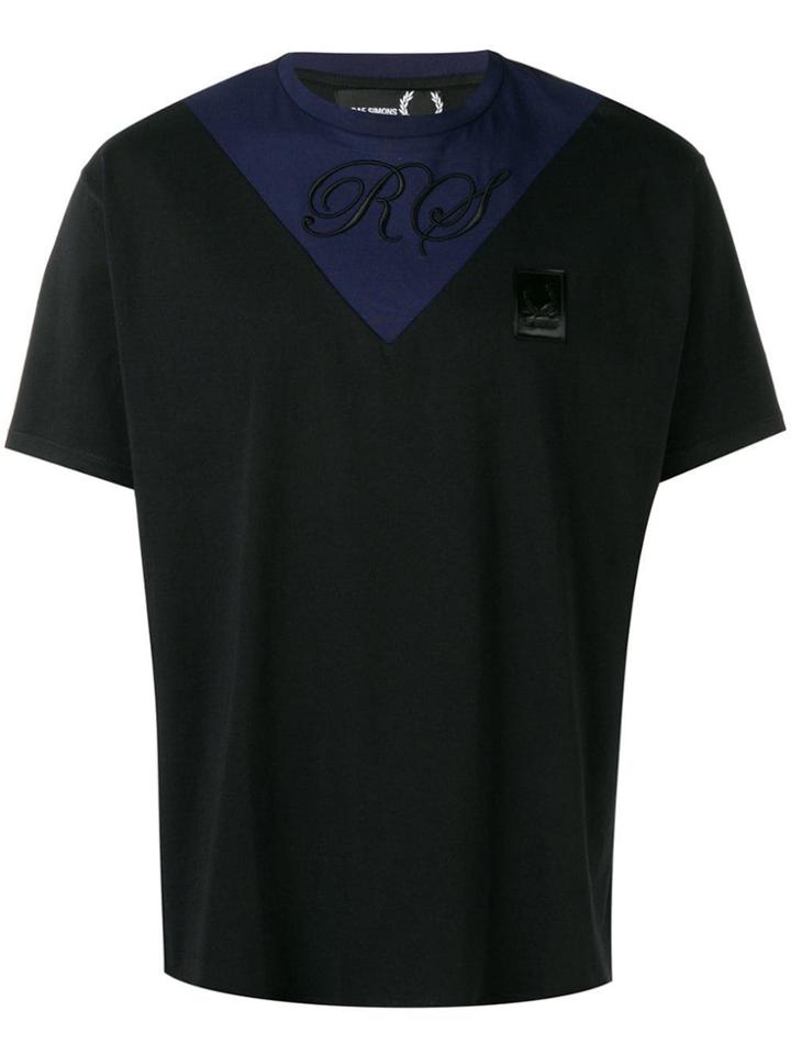 Raf Simons X Fred Perry Two Tone T-shirt - Black