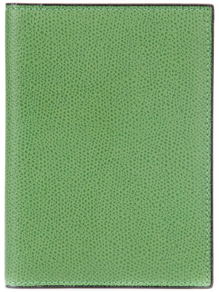 Valextra Fold Out Purse - Green