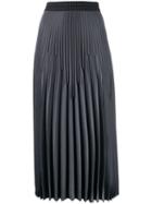 Luisa Cerano Pleated Midi Skirt - Grey