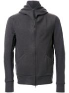 Kazuyuki Kumagai Zipped Hoodie, Men's, Size: 2, Green, Polyurethane/cashmere/wool