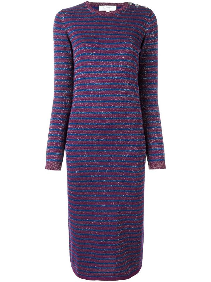 Carven Striped Jersey Dress