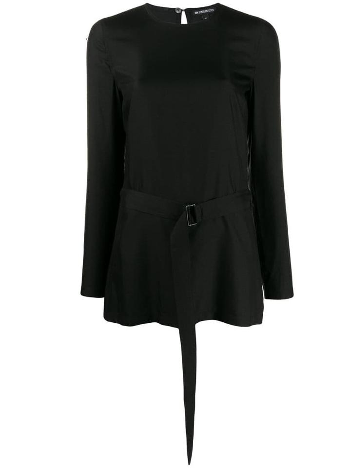 Ann Demeulemeester Belted Top - Black
