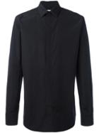 Givenchy Embroidered Collar Shirt, Men's, Size: 42, Black, Cotton/polyester/ceramic