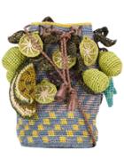 Jamin Puech - Tropical Fruit Shoulder Bag - Women - Raffia - One Size, Green, Raffia