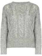 Ermanno Scervino Cable Knitted Jumper - Grey