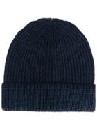 Altea Ribbed Knit Beanie Hat - Blue
